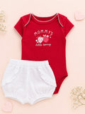 Conjunto body manga curta