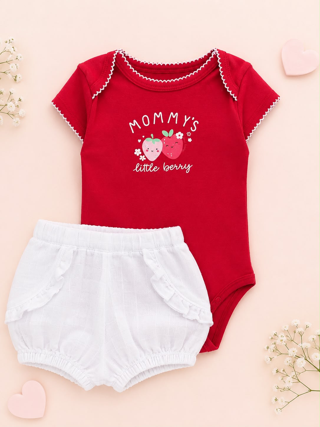 Conjunto body manga curta